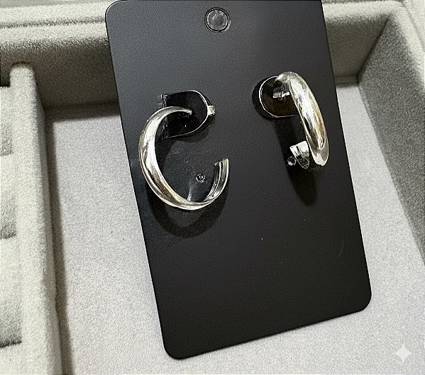 Argola grossa Prata 925