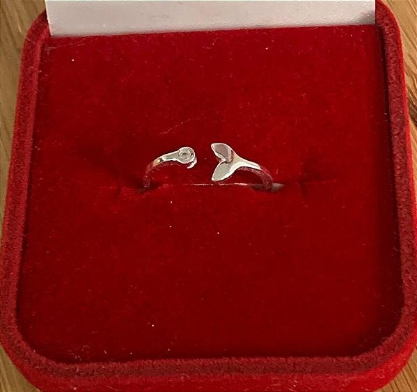 Anel falange regulável rabo de sereia Prata 925