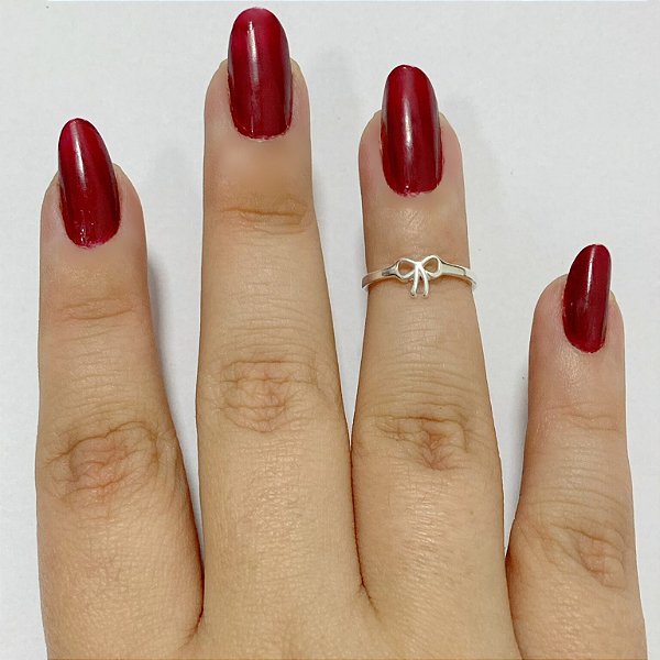 Anel laço regulável Prata 925