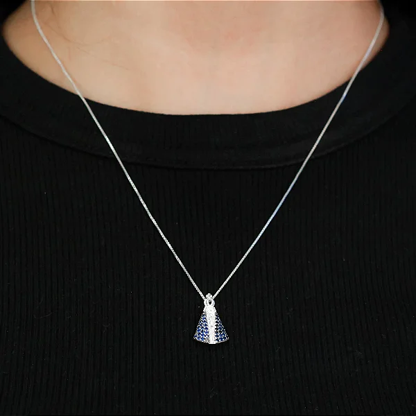 Colar Aparecida Prata 925
