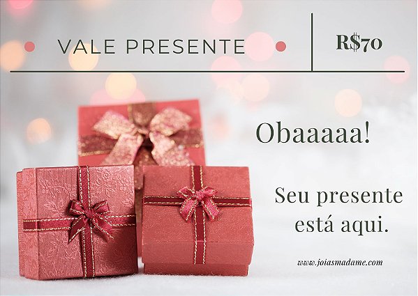 Vale Presente R$70