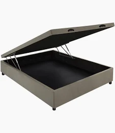 BOX BAU CASAL 138X188X38 CM SUEDE