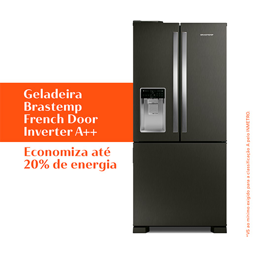 REFRIGERADOR BRASTEMP SIDE BAY SIDE 3PORTAS 515L 127V BRH85AEANA