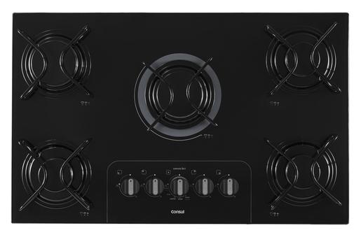 Cooktop Consul 5 Bocas Preto bIVOLT