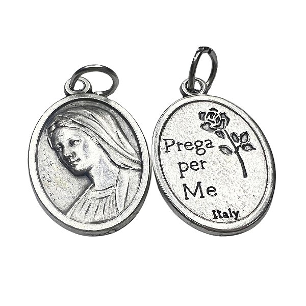 Medalha Nossa Senhora Rainha da Paz Prata