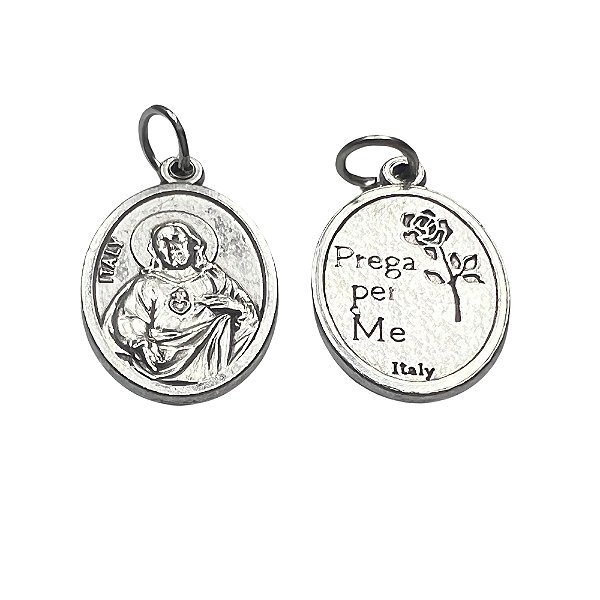 Medalha Sagrado Coração de Jesus Prata