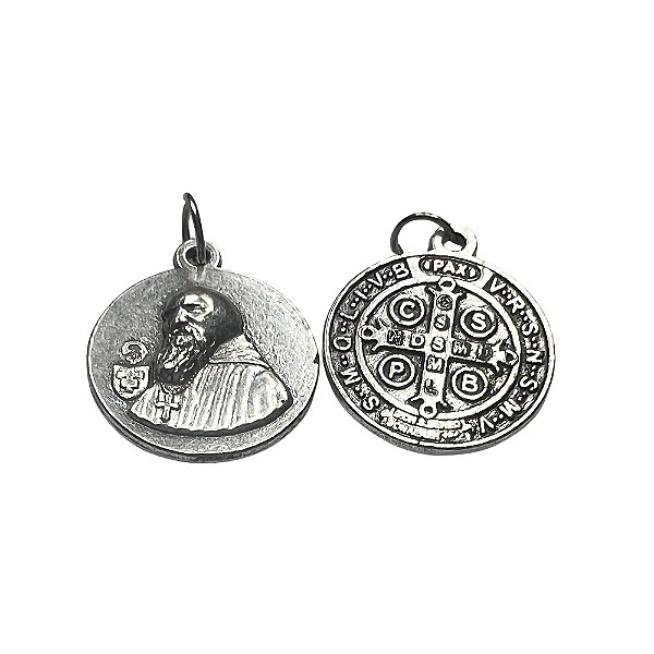 Medalha Face de São Bento Prata