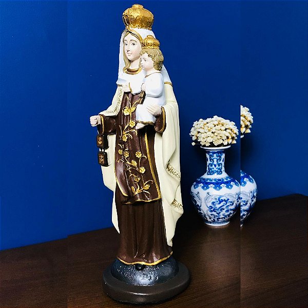 Imagem Nossa Senhora Do Carmo | Gesso Artesanal | 28cm