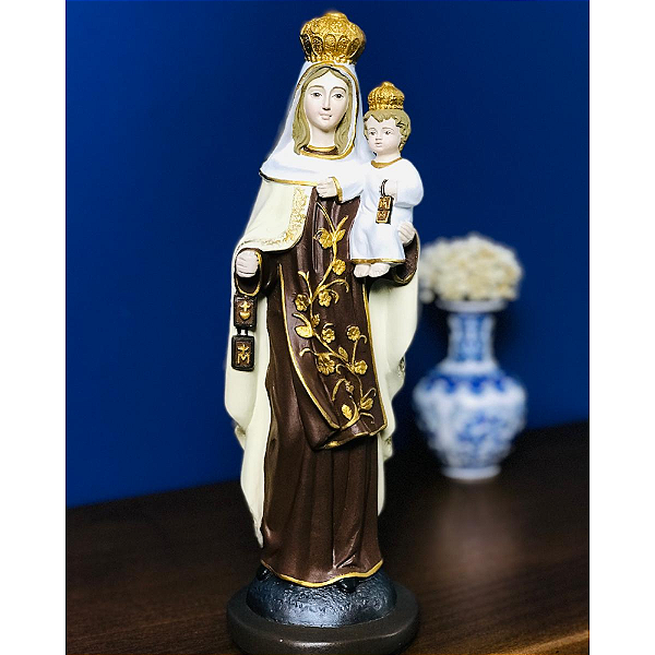 Nossa Senhora do Carmo 28cm | Gesso Artesanal