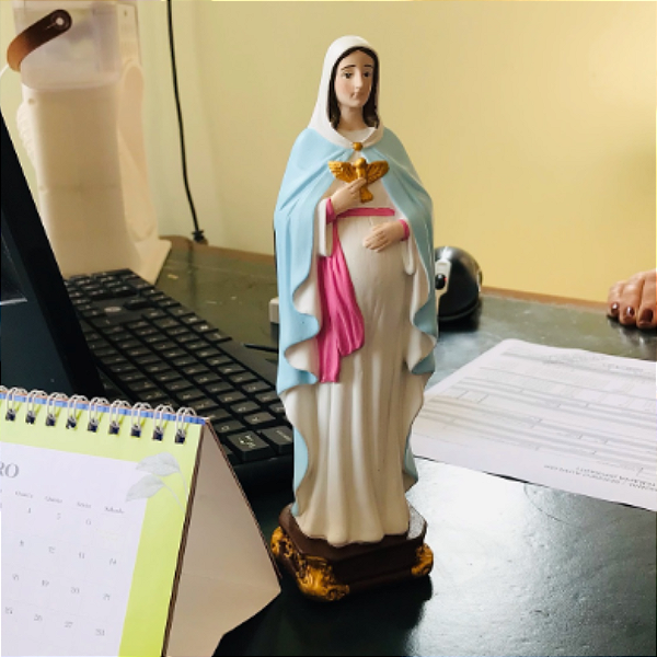 Nossa Senhora Gravida 20cm | Gesso Artesanal