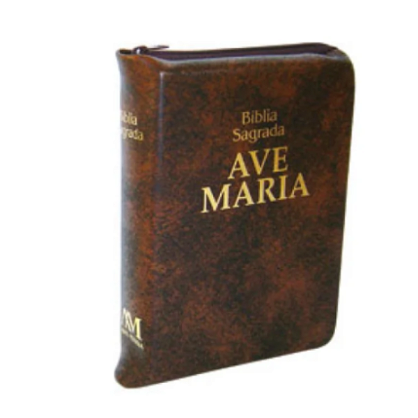 Bíblia Ave Maria de Bolso com Zíper