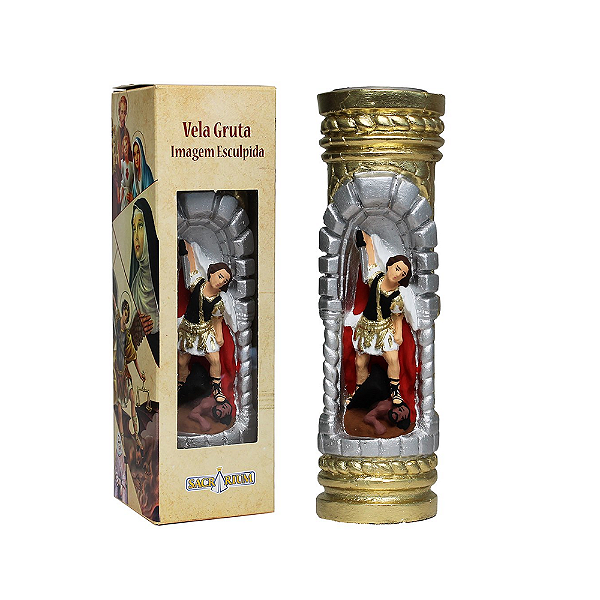 Vela Gruta Esculpida Arcanjo São Miguel
