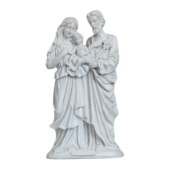 Imagem da Sagrada Família de Mármore Natural - 32 cm