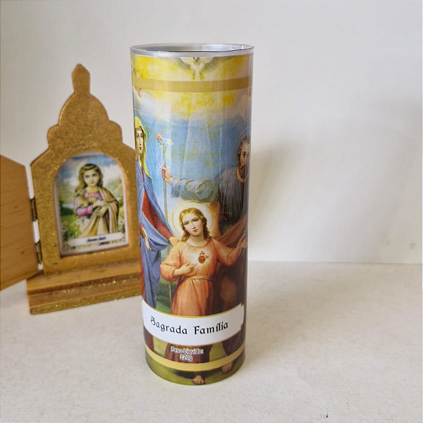 Vela Sagrada Família com proteção Anti-chamas