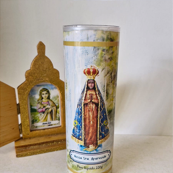 Vela Nossa Senhora Aparecida com Proteção Anti-chamas