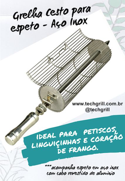 Grelha Cesto para Espeto