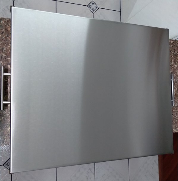 Tampa para Cooktop Inox AISI304 escovado - Fechado ou Aberto