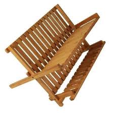 Escorredor De Pratos Louça Em Bambu Natural 13 Pratos- OK
