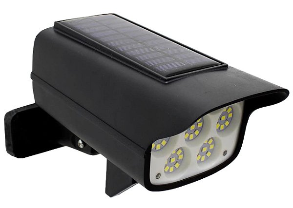 Luminaria Solar Led Com Sensor De Presenca Sem Fio Ajustavel