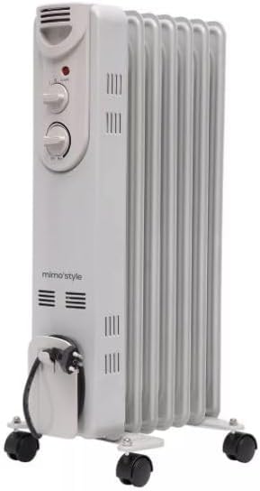 Mimo Style Aquecedor a Óleo Smart Plus 127V Ideal para Noites frias Perfeito para Todos Ambientes 6100 Gr. / Pot. 1500W