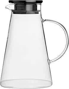 Jarra em Vidro Borossilicato com Tampa em Aço Inox 1,8L Fracalanza