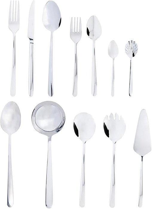 Faqueiro de Aço Inox Viena 54 Peças Com Caixa Litografada