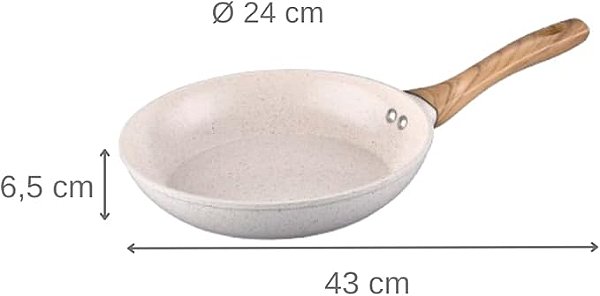 Frigideira Revestimento Cerâmica - Mundiart  Antiaderente Fundo Indução 24cm