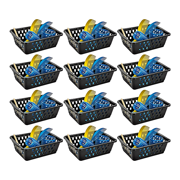 12 - Cesto Organizador Pequeno 1400 ML Preta