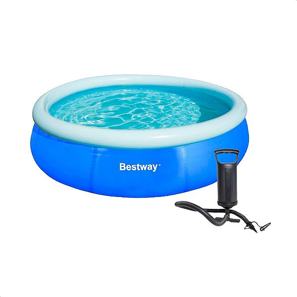 Kit Piscina Inflável 1000 Litros + Bomba de Ar Manual