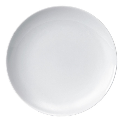 6 Prato Raso Refeição Almoço Coup 28cm Porcelana Branca