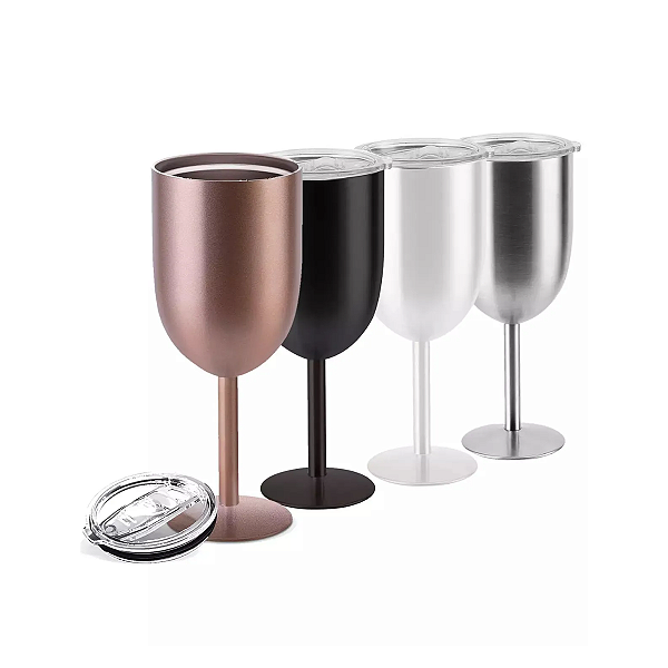 Taça Térmica 480ml Parede Dupla com Tampa