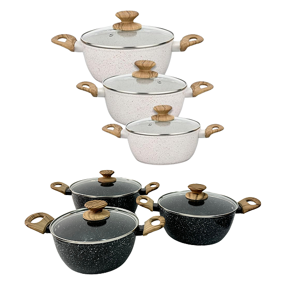Conjunto de Panelas 3 Peças de Indução - Mundiart