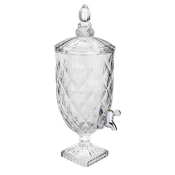 Suqueira De Vidro 4,7L Diamond Transparente - Lyor