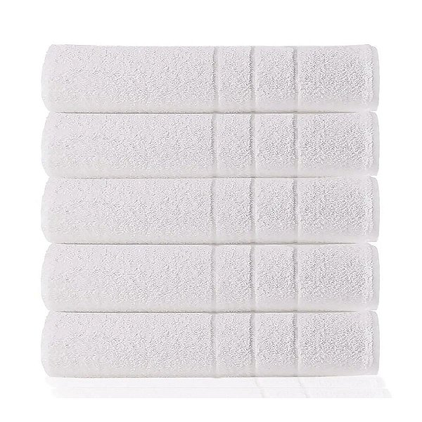 5 Toalha De Banho Branca Teka Piscina ROMA 70x135cm Hotel