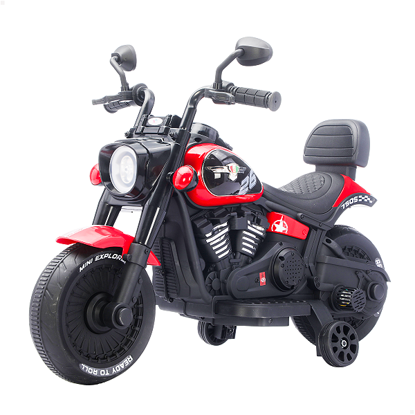 Moto Elétrica Chopper Vermelha  6v