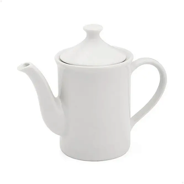 Bule 800ml Chá Chaleira Porcelana Cerâmica Branco Segunda Linha