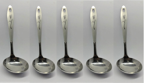 Kit 5 Conchas Inox Para Cozinha