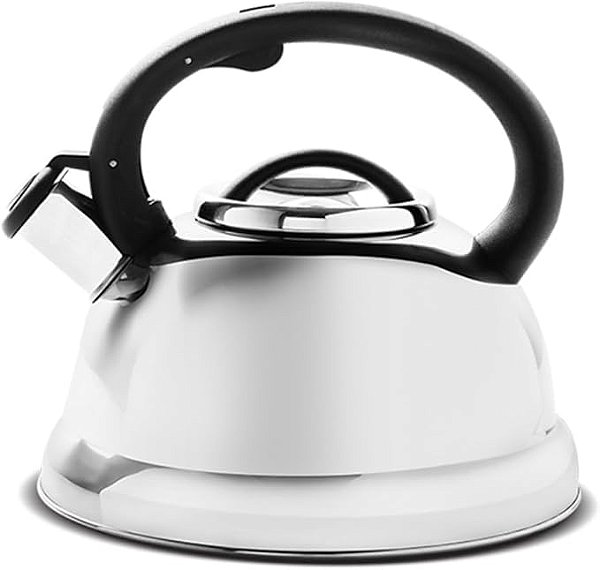 Chaleira com Apito 2,7L com Fundo de Indução Roma - Aço Inox