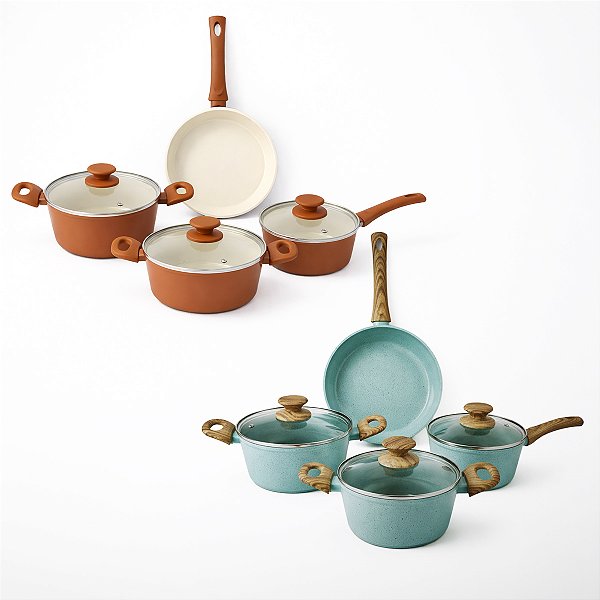 Jogo Panelas 4 Peças De Indução Cerâmica Antiaderente - Jhamba