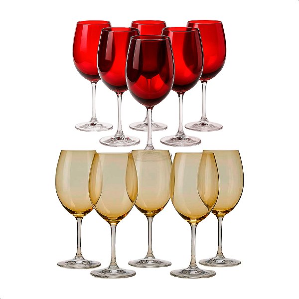Jogo de 6 Taças para Água e Vinho Gastro 450ml