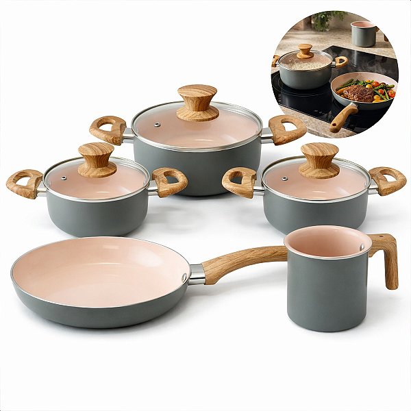 Conjunto de Panelas 5 Peças Verona