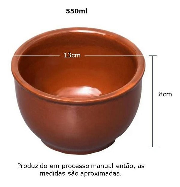 Cumbuca Tigela Alta N° 01 - 8x13cm - 550ml