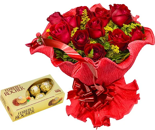 JF103 - Buquê Doce amor com chocolate