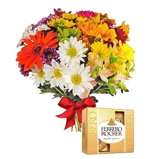 A387 - Flores do Campo e Ferrero Rocher 50g.