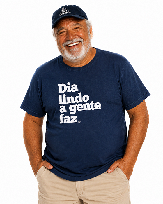 Camiseta Dazaranha Dia Lindo Marmo Azul