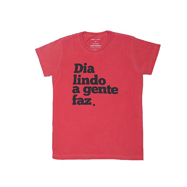 Camiseta Dazaranha Dia Lindo Goiaba Estonada
