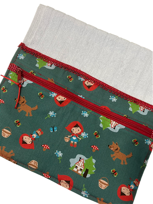 Toalhinha infantil com zíper