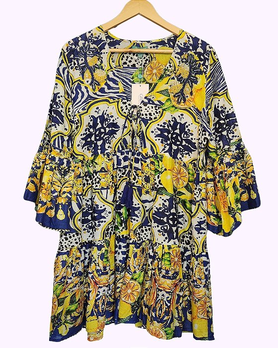 Vestido Siciliano Coleção Positano Made in Italy