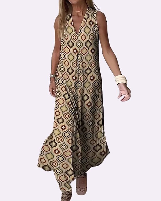 Vestido Boho Losango