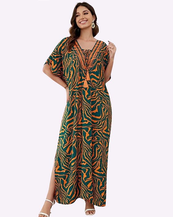 Kaftan Zebra Laranja